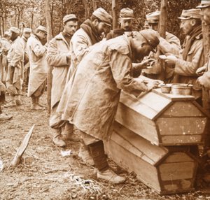 وجبة ماكابر ، كارينسي ، شمال فرنسا ، c1914-c1918. بواسطة غير معروف