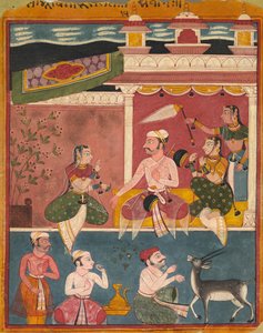 Malkaus Raga ، من Ragamala ، ج. 1610. بواسطة غير معروف