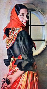 مانويلا ديل ريو ، ممثلة وراقصة إسبانية ، 1943 بواسطة غير معروف