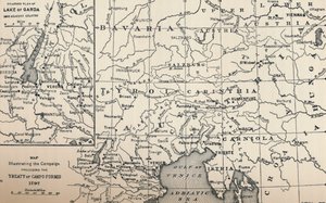 خريطة توضح الحملة السابقة لمعاهدة كامبو فورميو ، 1797 ، 1896 بواسطة غير معروف