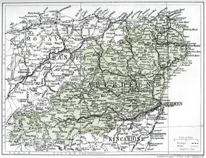 خريطة أبردينشاير ، 1924-1926 بواسطة غير معروف