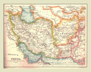 خريطة بلاد فارس ، 1902. بواسطة غير معروف
