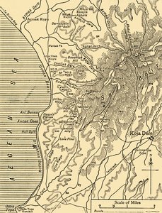 خريطة لساري بير ، شبه جزيرة جاليبولي ، الحرب العالمية الأولى ، 1915 ، c1920. بواسطة غير معروف