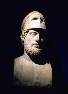 تمثال نصفي للرخام من Perikles ، رجل دولة أثيني c490-429 قبل الميلاد ، روماني ، القرن الثاني قبل الميلاد بواسطة غير معروف
