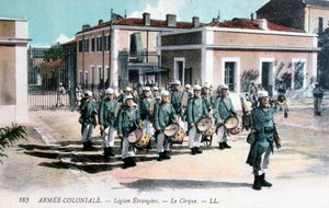 الفرقة الموسيقية ، الفيلق الأجنبي الفرنسي ، c1910 بواسطة غير معروف