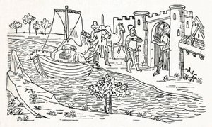 ماركو بولو يهبط في Ormuz ، c1300 ، 1912 بواسطة غير معروف