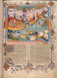 رحيل ماركو بولوس من البندقية في عام 1271 من رحلات ماركو بولوس ، حوالي 1400 بواسطة غير معروف