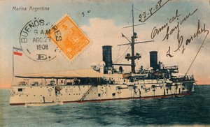 البحرية الأرجنتينية. بارجة ، بلغرانو ، c1908 بواسطة غير معروف
