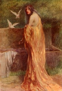 خلعت مارا فستانها الذهبي عام 1917. بواسطة غير معروف