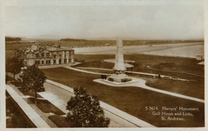 نصب الشهداء ، بيت الجولف والروابط ، سانت أندروز ، c1900. بواسطة غير معروف