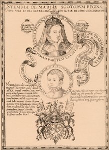 ماري ، ملكة الاسكتلنديين 1542-1587 والملك جيمس السادس وأنا 1566-1625 ، 1889 بواسطة غير معروف