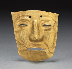 زخرفة قناع ، ج. 700-1550. بواسطة غير معروف