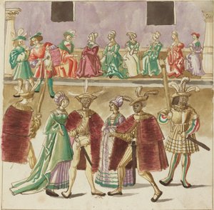 حفلة تنكرية ، ج. 1515. بواسطة غير معروف