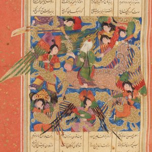 مطلة الأنوار ، مكان الأنوار الصاعد لأمير خسرو دهلوي ، ج. 1500. بواسطة غير معروف