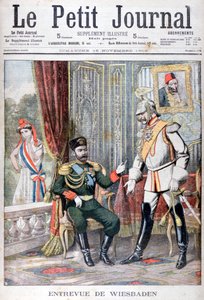 لقاء بين القيصر نيكولاس الثاني والقيصر فيلهلم الثاني ، فيسبادن ، ألمانيا ، 1903 بواسطة غير معروف