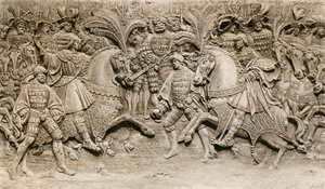 اجتماع هنري الثامن وفرانسيس الأول ، في مجال قماش الذهب ، 1520 ، 1902 بواسطة غير معروف
