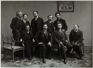 أعضاء المجموعة الأدبية صريدا الأربعاء 1910 بواسطة غير معروف