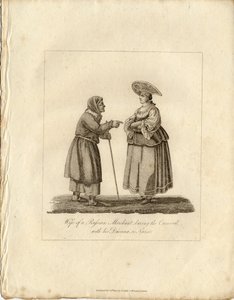 زوجة التجار ممرضة خلال Fasching ، 1833 بواسطة غير معروف