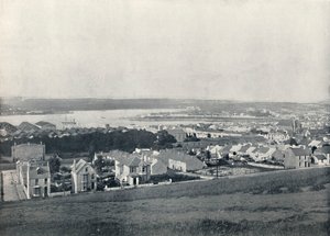 ميلفورد هافن - منظر عام للمدينة والملاذ ، 1895 بواسطة غير معروف