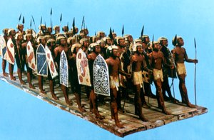 نموذج Pikemen ، مقبرة مسحتي ، الأسرة الثانية عشرة بواسطة غير معروف