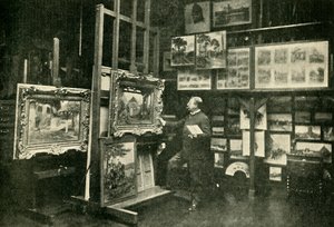 السيد التفاصيل في الاستوديو الخاص به ، 1900. بواسطة غير معروف