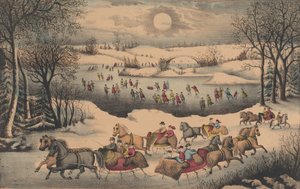 مون لايت في سنترال بارك ، كاليفورنيا. 1871-1875. بواسطة غير معروف