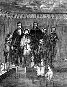 معمودية المورمون بالاندماج الكامل ، سولت ليك سيتي ، يوتا ، 1853 بواسطة غير معروف