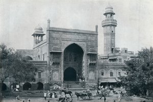 مسجد وزير خان ، لاهور ، c1942 بواسطة غير معروف