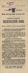 كتاب تسجيل السيارات 1949 بواسطة غير معروف