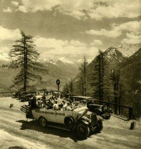 منظر الجبل في شونيك على طريق غروسغلوكنر العالي في جبال الألب ، النمسا ، c1935. بواسطة غير معروف