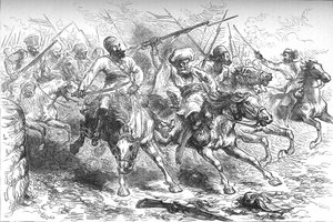 تمرد المتمردين في دلهي ، c1880 بواسطة غير معروف