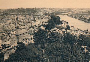 نامور. منظر لمدينة ملتقى Sambre et Meuse ، c1900 بواسطة غير معروف