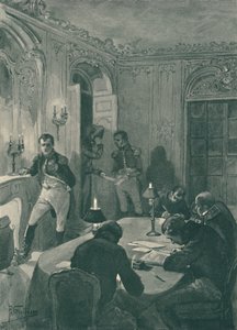 نابليون يملي على أمناءه ، 1896 بواسطة غير معروف