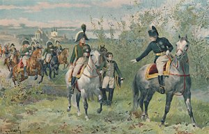 نابليون والكسندر في إرفورت ، 1808 ، 1896. بواسطة غير معروف