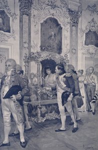 نابليون وإمبراطورة النمسا في درسدن ، 1812 ، 1896. بواسطة غير معروف