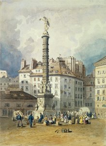 عمود نابليون ، مكان du Chatelet ، باريس ، القرن التاسع عشر بواسطة غير معروف