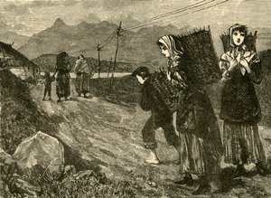 المواطنين الذين يذهبون إلى الجفت ، 1898. بواسطة غير معروف