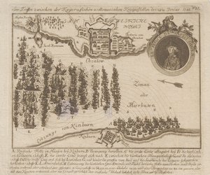 معركة بحرية بين الأسطول الروسي والعثماني في 22 يونيو 1788 ، 1788. بواسطة غير معروف