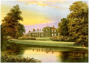 نذرهول ، كمبريا ، موطن عائلة Pocklington-Senhouse ، c1880 بواسطة غير معروف