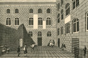 نيوجيت ، المحكمة الداخلية ، القرن الثامن عشر ، 1925. بواسطة غير معروف