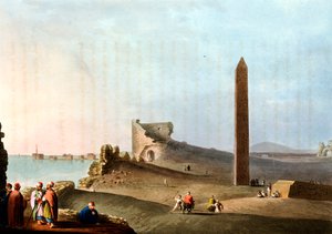 المسلات في الإسكندرية تسمى إبر كليوباتراس ، 1802 بواسطة غير معروف