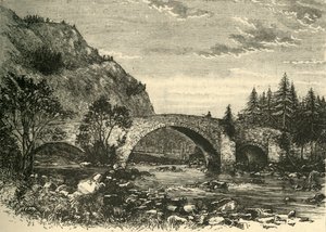 الجسر القديم في Invercauld ، 1898. بواسطة غير معروف