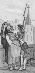 على جسر نيوف ، 1771. بواسطة غير معروف