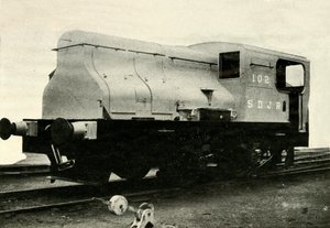 واحد من اثنين من محركات التحويلة الخافرة التي تحوّل أقارب كوليري في رادستوك ، c1930. بواسطة غير معروف
