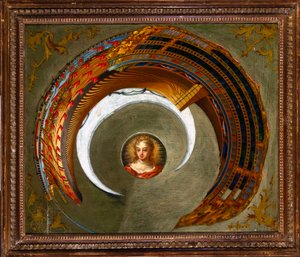 الأوهام البصرية لوحة صورة بصرية مشوهة لسفينة ، ج 1744-1774 بواسطة غير معروف
