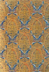 زخرفة في لوحات على الجدران ، قاعة السفراء ، 1907. بواسطة غير معروف