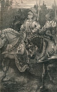 Otterburn - تقدم Hotspur ، 1388 ، c1910 بواسطة غير معروف
