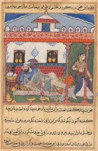 صفحة من حكايات الببغاء توتي ناما: الليلة الثالثة والأربعون: الأفعى مخبأة في سلة ... ، ج. 156 بواسطة غير معروف