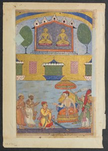 صفحة من حكايات الببغاء توتي ناما: الليلة الثالثة: الصائغ والنجار ... ، ج. 1560. بواسطة غير معروف