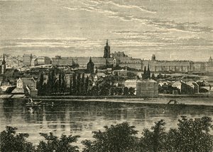 قصر الملوك البوهيمي وكاتدرائية Hradschin ، براغ ، 1890. بواسطة غير معروف
